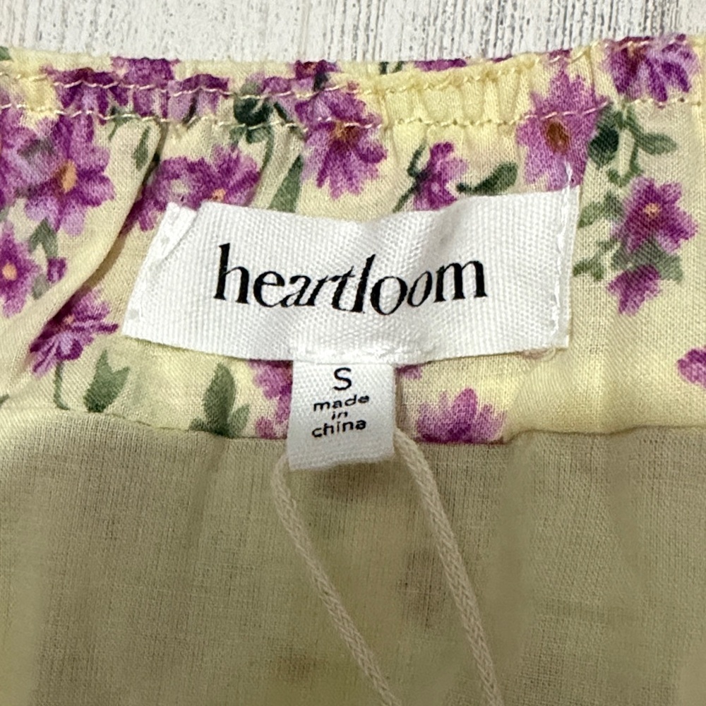 Heartloom Nicka Purple and Pale Yellow Floral Mini Dress Size Small NWT - Picture 10 of 13